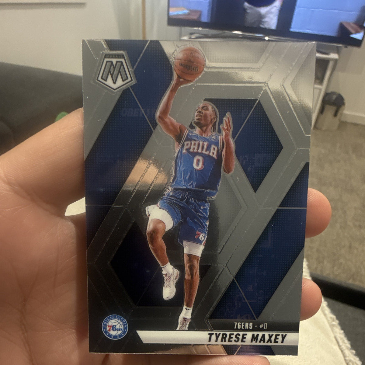 Panini 2024 25 Mosaic Basketball Tyrese Maxey Base Set Philadelphia 76ers #230