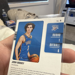 Panini Josh Giddey Rookie 2021 22 Contenders 2021 Draft Class #6 OKC3