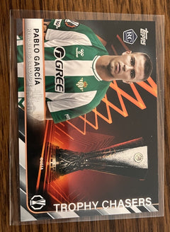 Pablo García Trophy Chasers Topps UEFA Europa League RC Insert TC 35 Betis0