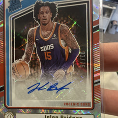Panini Donruss 2024 25 Rated Rookie Jalen Bridges Auto 12/75 Suns 2881