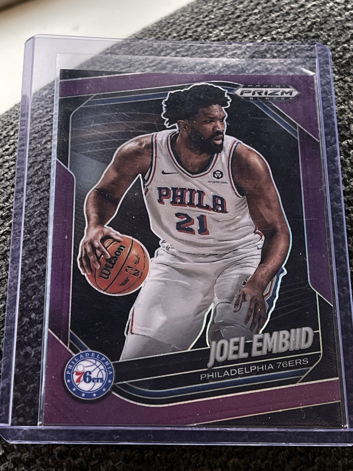 Panini 2024-25 Prizm Black Joel Embiid Philadelphia 76ers #70 17/990