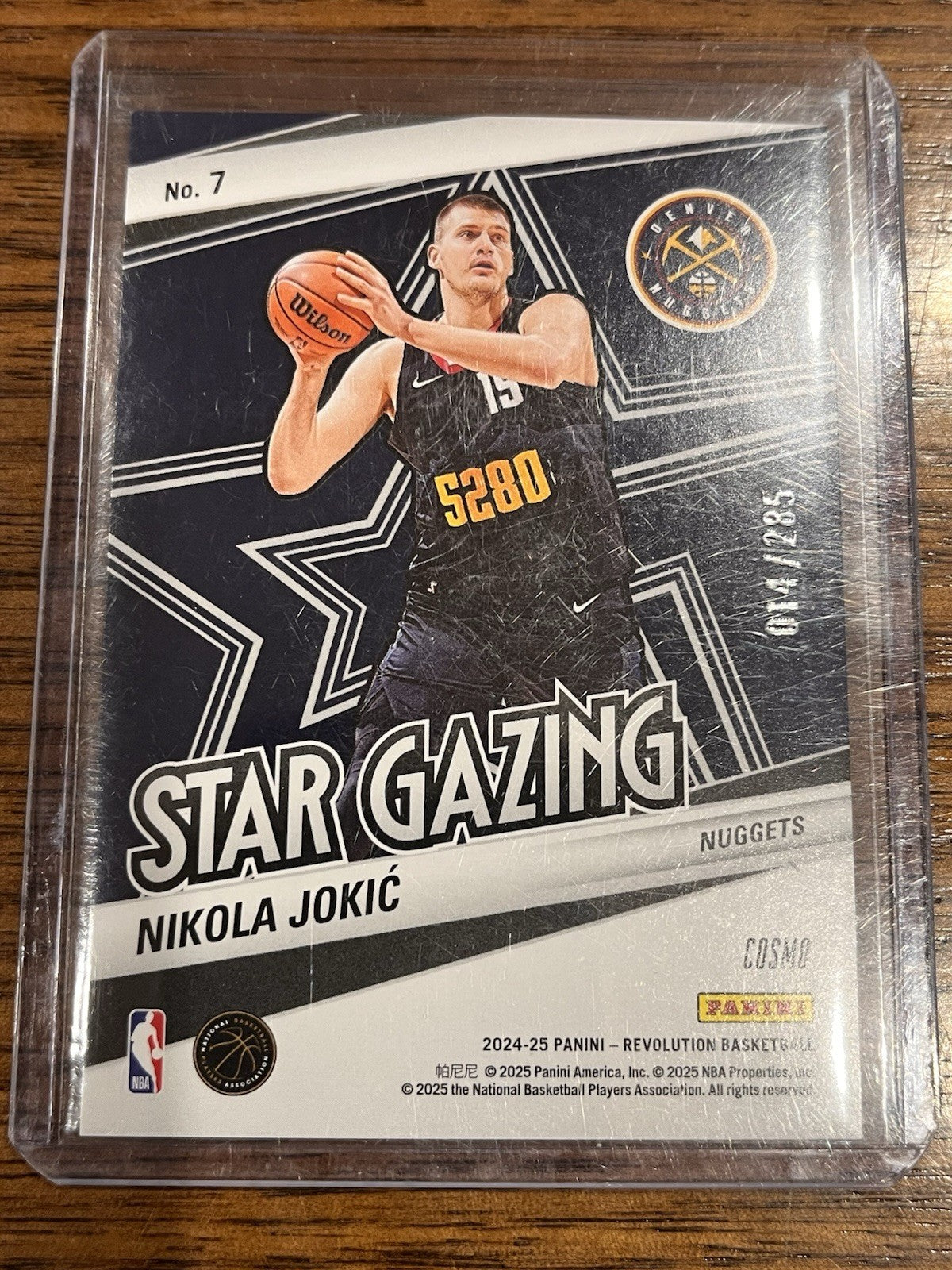 Panini Revolution 2024 25 Nikola Jokić Star Gazing Cosmo No. 7 /1852