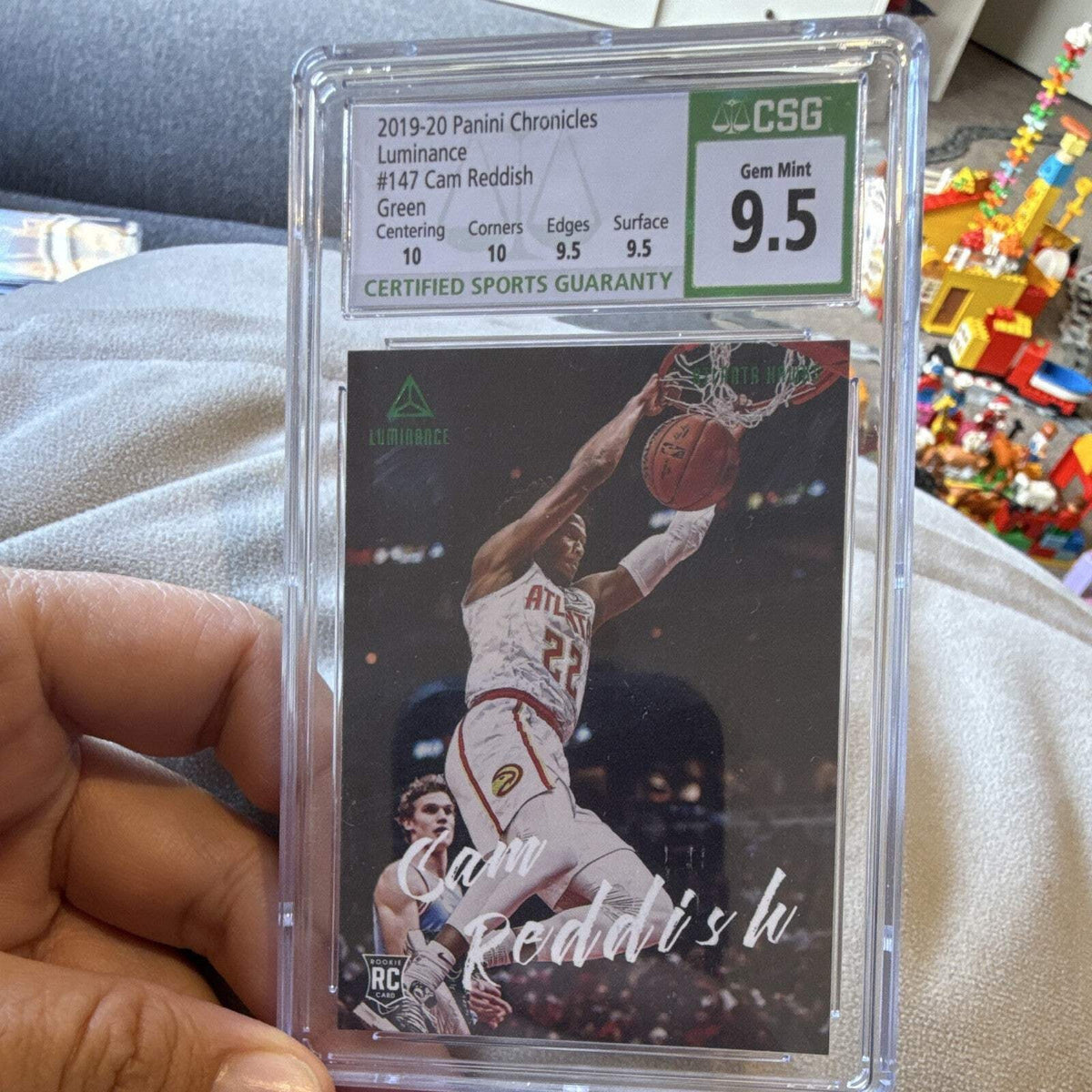 Panini Chronicles Luminance 2019 20 Cam Reddish Green RC #147 CGC 9.50