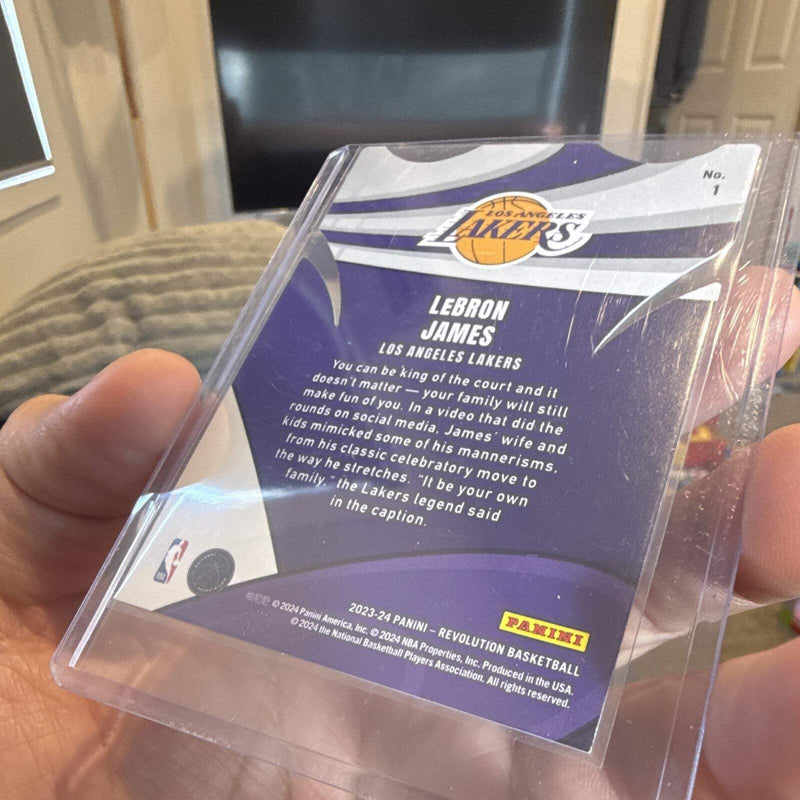 Panini 2023 24 Revolution Basketball Liftoff! #1 LeBron James Lakers Insert3