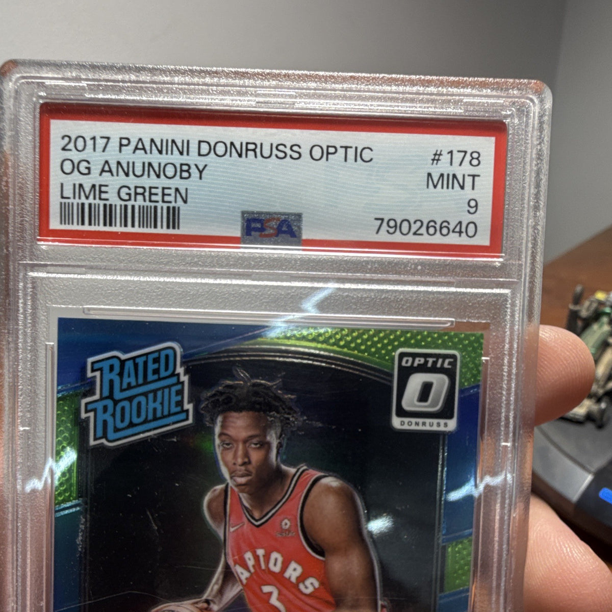 Panini Donruss Optic 2017-18 OG Anunoby Lime Green Rated Rookie 178 PSA 9 /1752
