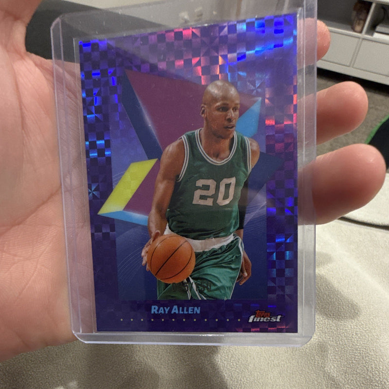 Topps Ray Allen Topps Finest #8 Boston Celtics 085/150 Serial Numbered0