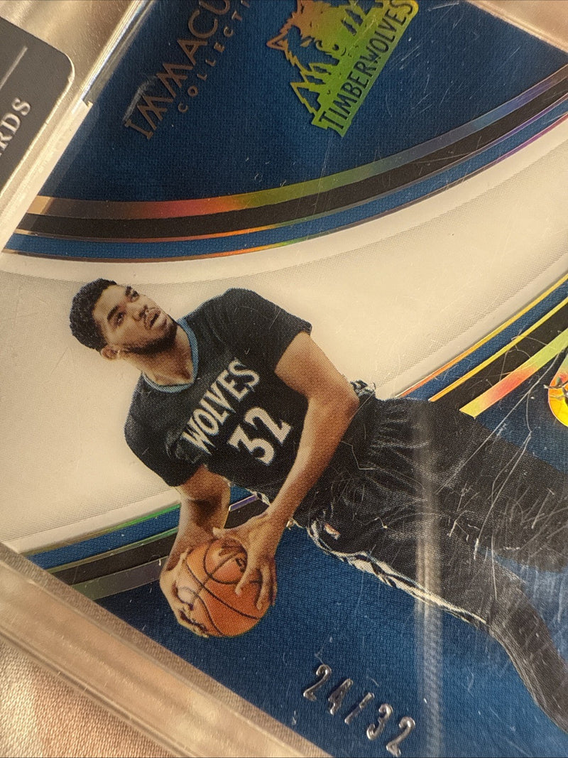 2016 17 Panini Immaculate Karl Anthony Towns Jersey Number Patch4