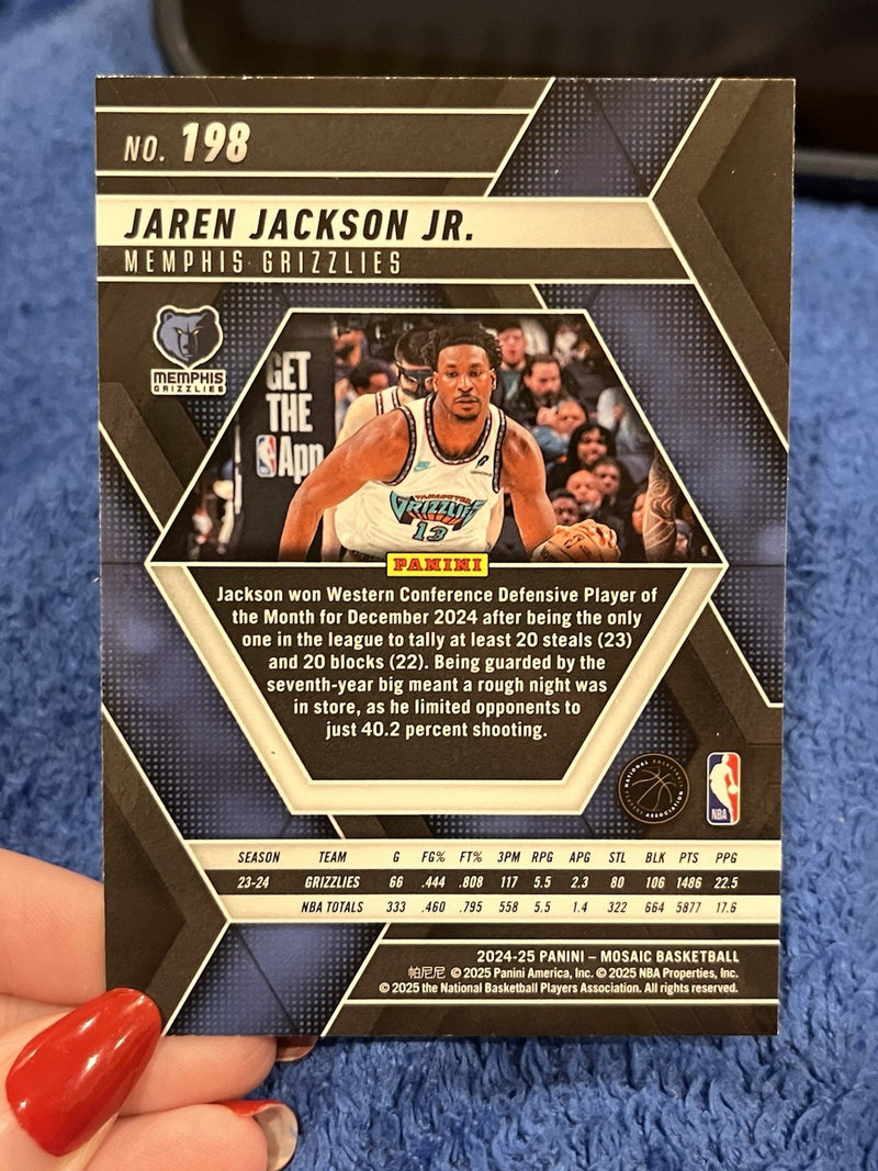 Panini 2024 25 Mosaic Jaren Jackson Jr Base Set Memphis Grizzlies #1982