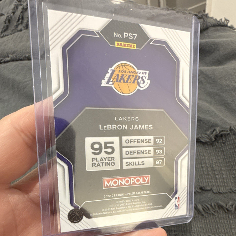 Panini 2022 23 Prizm Basketball Monopoly Insert LeBron James LA Lakers PS71