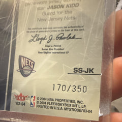Fleer Jason Kidd Shining Stars SS-JK Fleer Mystique 03-04 Nets 170/3503