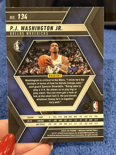 Panini Mosaic 2024 25 Base Set P.J. Washington Jr. Dallas Mavericks #1342