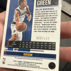 Panini Contenders Optic 2020-21 Josh Green Rookie Ticket Auto /149 #1242