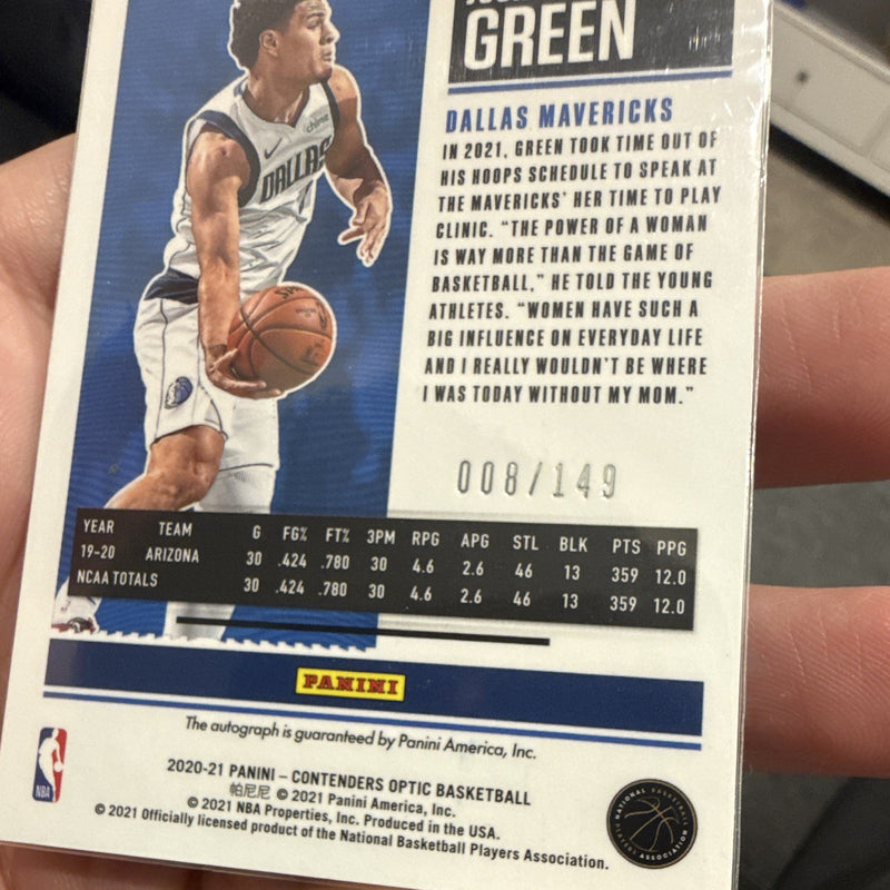 Panini Contenders Optic 2020-21 Josh Green Rookie Ticket Auto /149 #1242