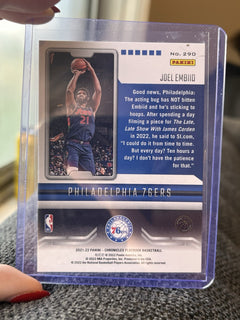 Panini Chronicles Playbook 2021-22 Joel Embiid Base Set 76ers #2902