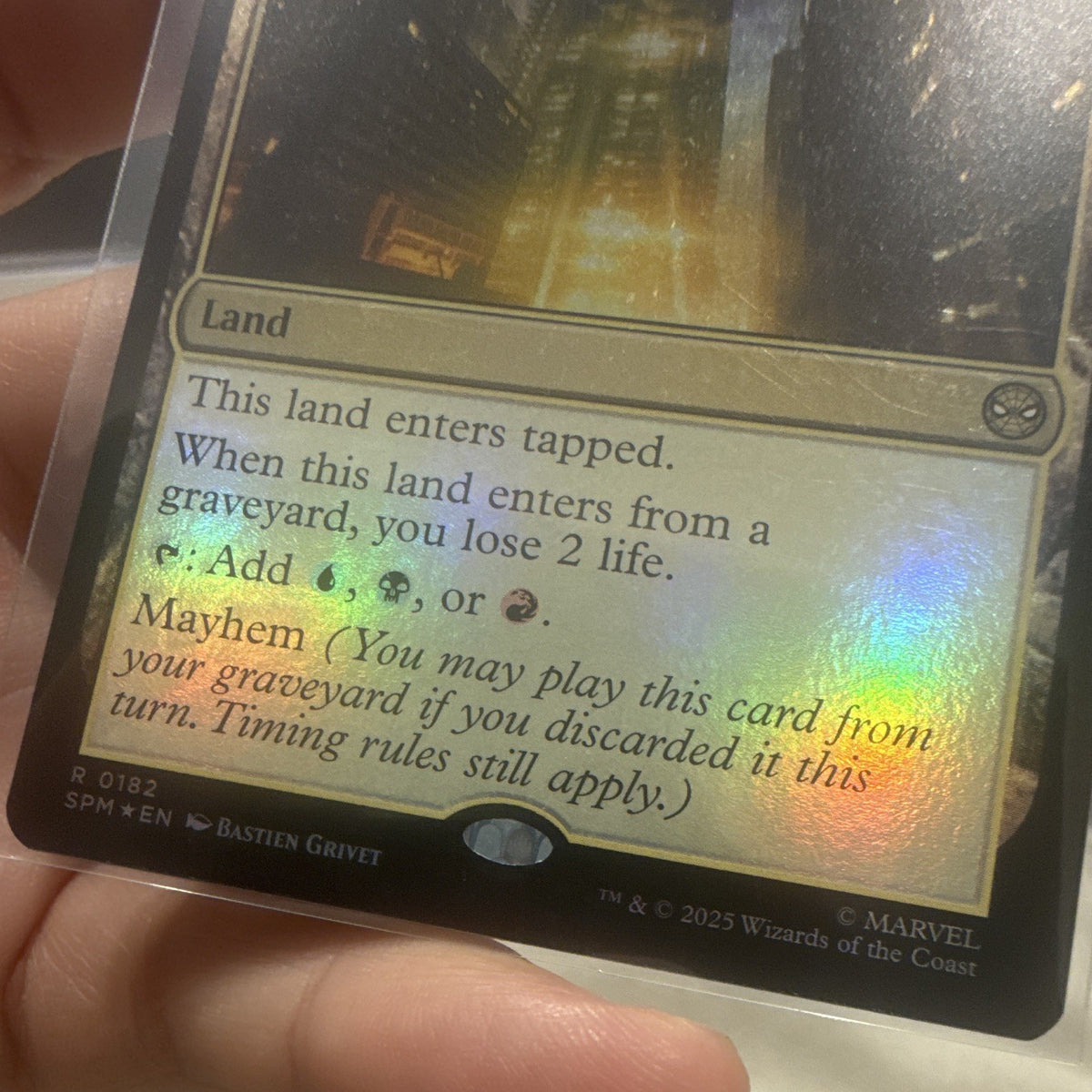 Magic: The Gathering MTG Oscorp Industries Land Foil SPM 0182 English 20253