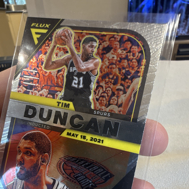 Panini 2022 23 Flux Basketball Tim Duncan Hall Influx Insert No. 3 Spurs3