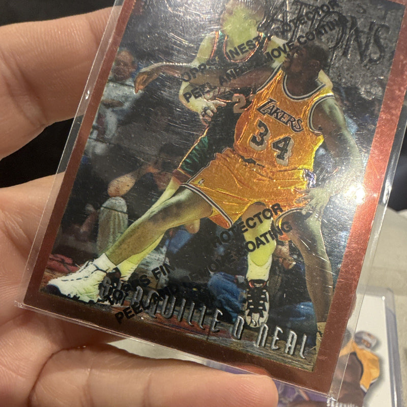 Topps Finest Foundation Insert Shaquille O'Neal Lakers #243 1996-973