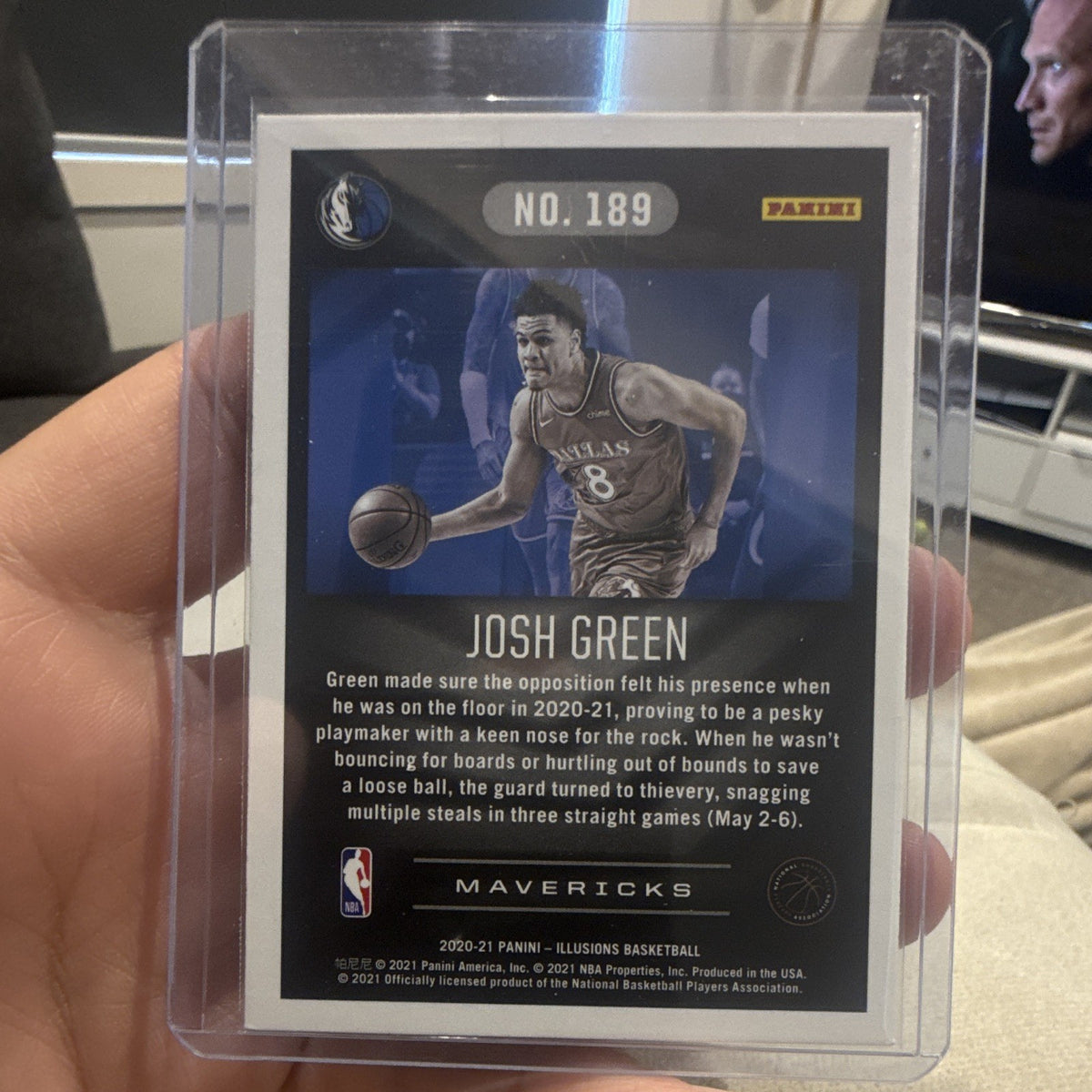 Panini Illusions 2020 21 Josh Green Rookie #189 Dallas Mavericks1