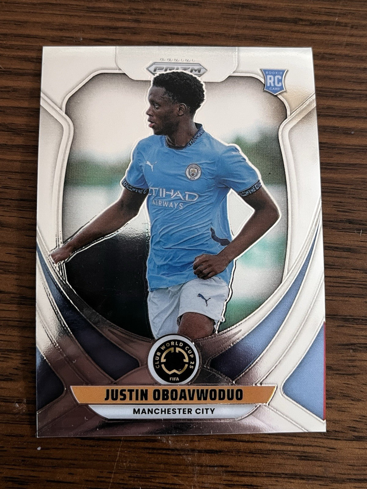 Justin Oboavwoduo Rookie Panini Prizm FIFA Club World Cup 138 Man City1