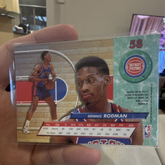 Fleer Ultra 1992 93 Dennis Rodman Base Detroit Pistons #58 NBA Card1