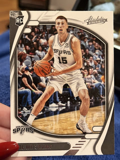Panini 2021 22 Chronicles Absolute Basketball Joe Wieskamp Rookie RC #202 Spurs1