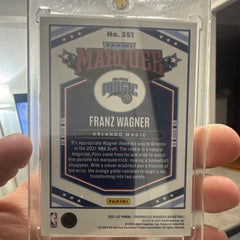 Panini 2021 22 Chronicles Marquee Franz Wagner RC Rookie #351 Orlando Magic1