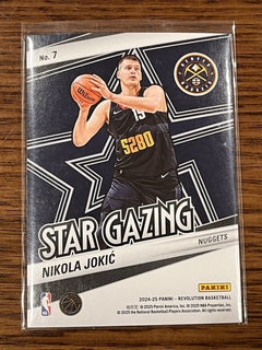Panini Nikola Jokic Star Gazing Insert 2024 25 Revolution No. 7 Nuggets2