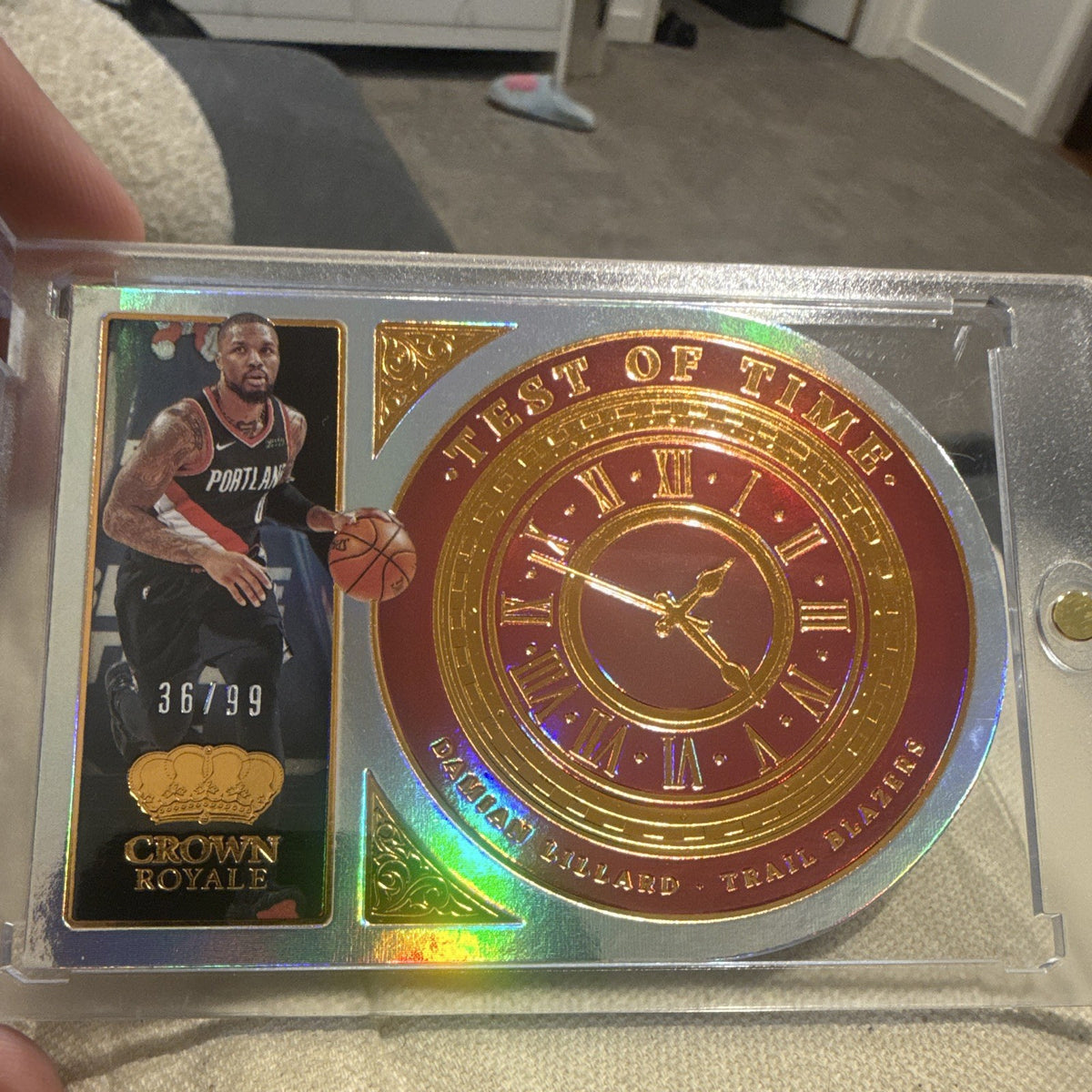 Panini Crown Royale 2021 22 Test of Time No.14 Damian Lillard 36/990