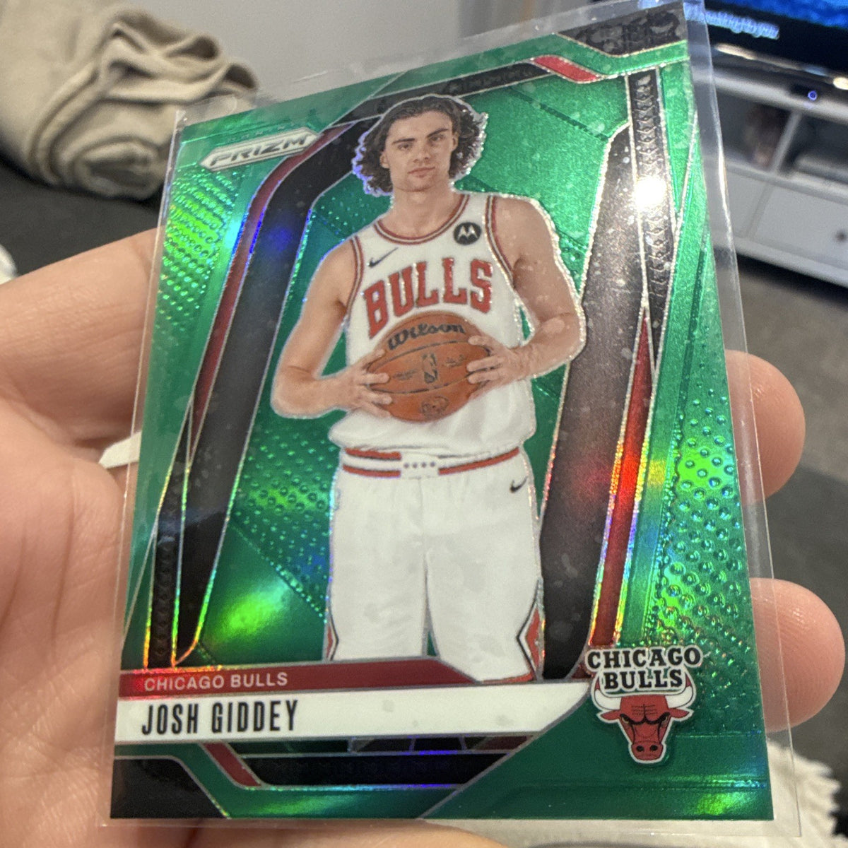 Panini Prizm 2024 25 Josh Giddey Green Parallel Chicago Bulls #1122