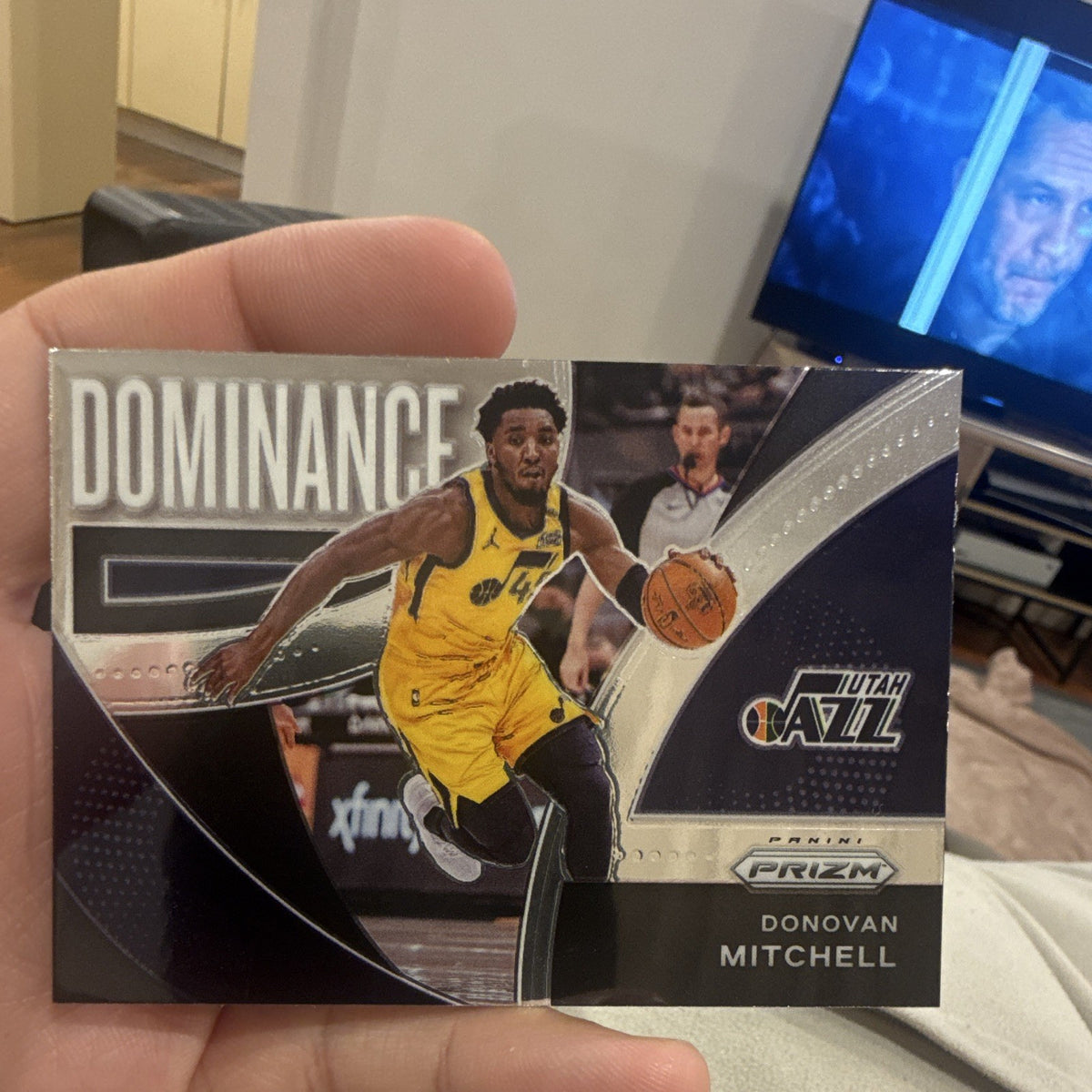 Panini 2021 22 Prizm Basketball Dominance Insert Donovan Mitchell Utah Jazz #110