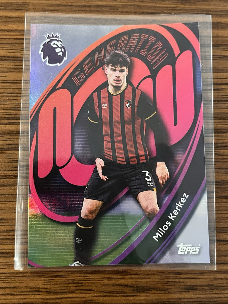 Milos Kerkez Generation Now #52 Topps Premier League 2025/26 AFC Bournemouth1