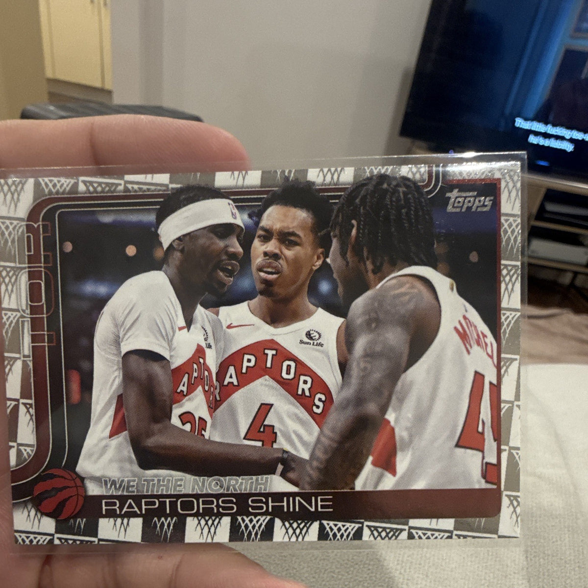 Topps 2025 NBA Toronto Raptors We The North Raptors Shine #276 Flagship0