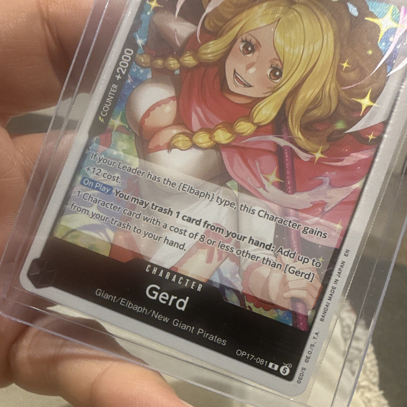 Bandai Gerd OP 17 OP17 081 R English One Piece Character Card3