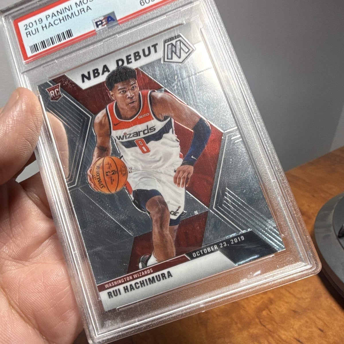 Panini 2019 20 Mosaic Rui Hachimura NBA Debut #275 Rookie PSA 104