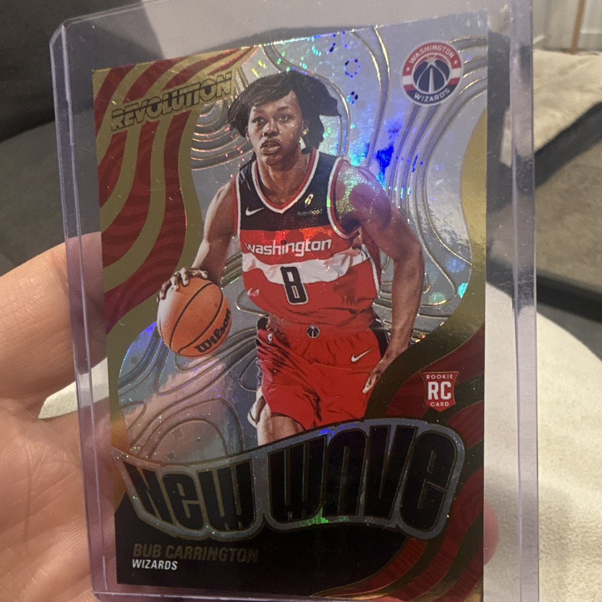 Panini Revolution 2024 25 New Wave Bub Carrington Wizards RC No. 230