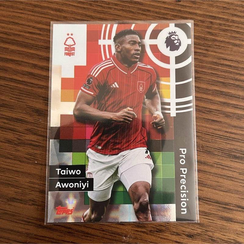 Taiwo Awoniyi Pro Precision Insert Topps Premier League Nottingham Forest 4150