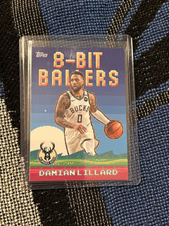 Topps B Bit Ballers Insert Damian Lillard Milwaukee Bucks 8B 8 NBA 20250
