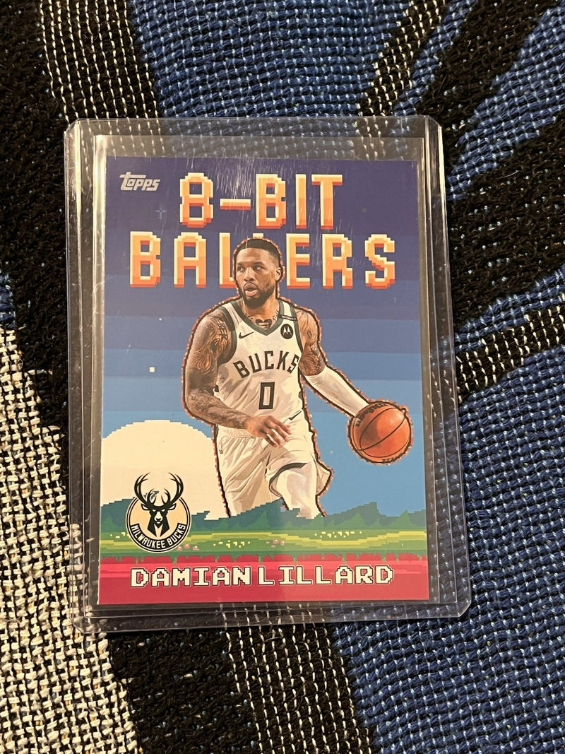 Topps B Bit Ballers Insert Damian Lillard Milwaukee Bucks 8B 8 NBA 20250