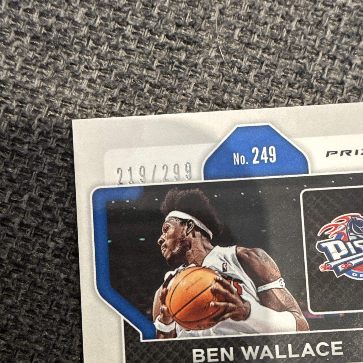 Panini Prizm 2021 22 Pistons Ben & Rasheed Wallace 2 Card Lot Serial /2996