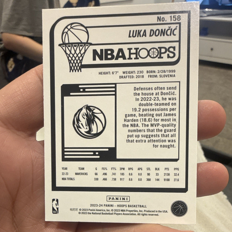 Panini 2023 24 NBA Hoops Base Luka Dončić #158 Dallas Mavericks1