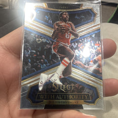 Panini Select 2017 18 Julius Erving With Authority Insert WA 12 76ers0