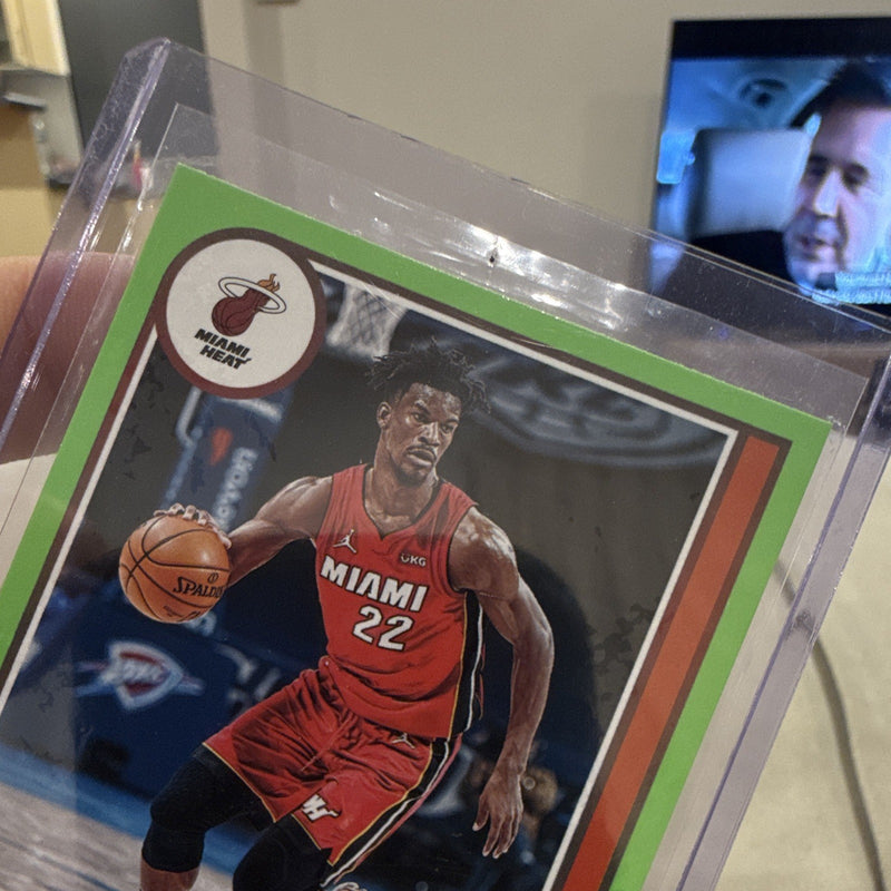 Panini 2021 22 NBA Hoops Jimmy Butler Green Parallel #10 Miami Heat2