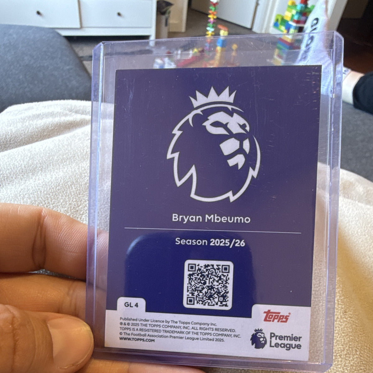 Bryan Mbeumo Gold Lion GL 4 Topps Premier League 2025/26 Brentford2
