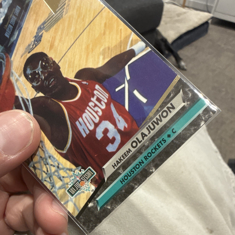 Fleer Ultra 1992 93 Top 20 Jammer #204 Hakeem Olajuwon Houston Rockets3