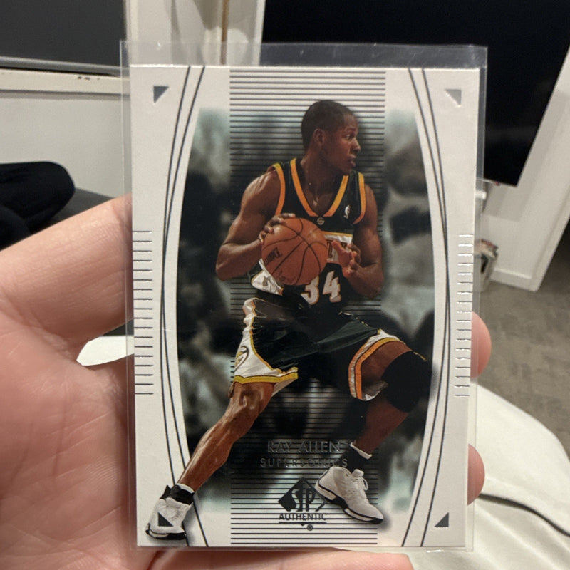 Upper Deck SP Authentic 2003 04 Ray Allen Base Set #80 Seattle SuperSonics0