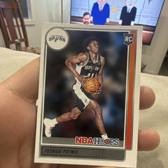 Panini NBA Hoops Joshua Primo Rookie Card RC #220 San Antonio Spurs 2021 220