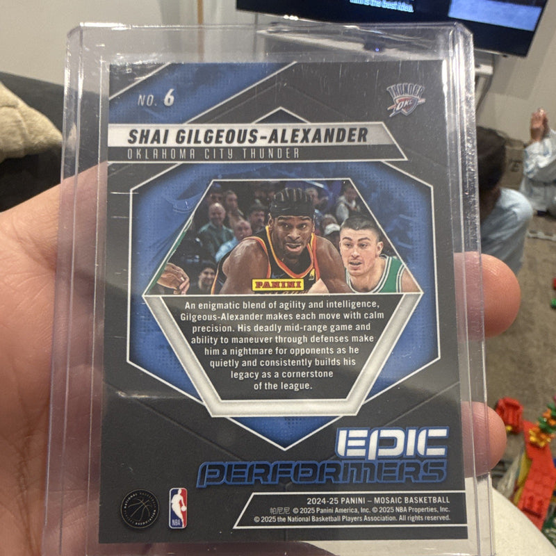 Panini Mosaic 2024 25 Epic Performers #6 Shai Gilgeous Alexander OKC1