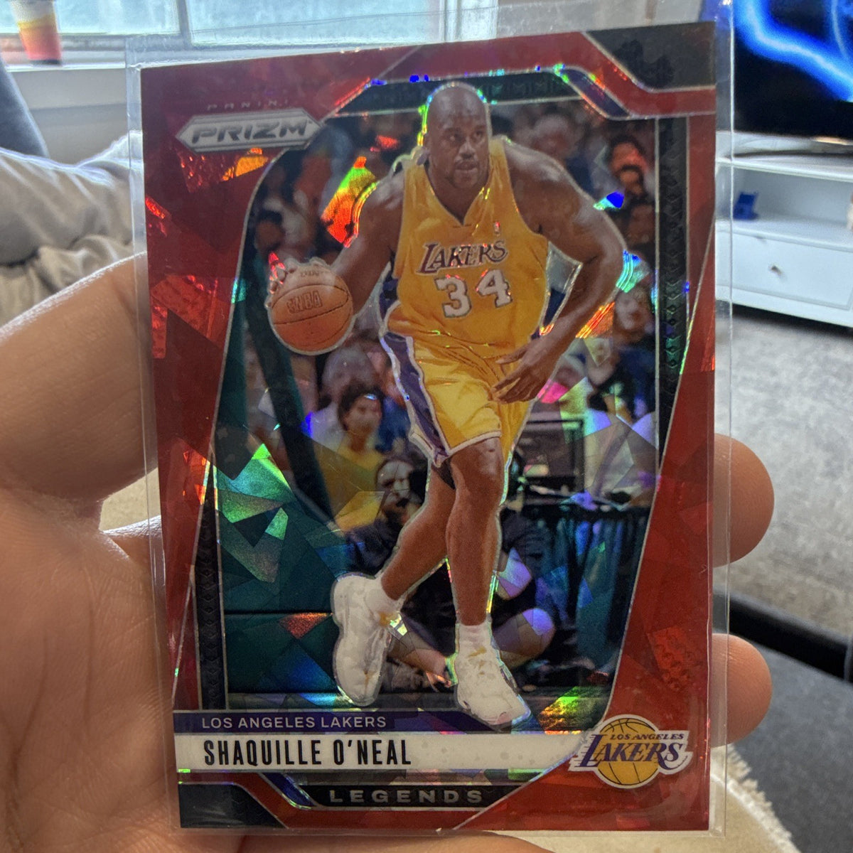 Panini Prizm 2024 25 Shaquille O'Neal Legends Hologram #290 LA Lakers0