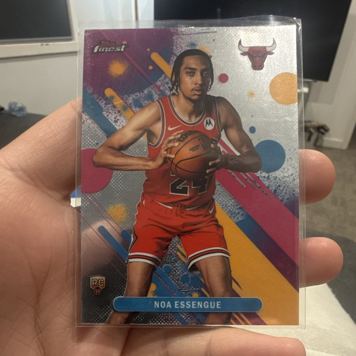 Topps Finest Noa Essengue Rookie RC Chicago Bulls NBA Basketball Card #120