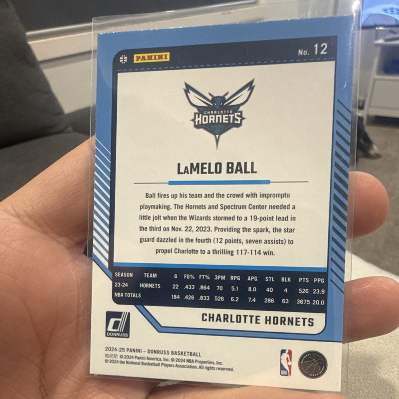 Panini Donruss 2024 25 LaMelo Ball Base Set Charlotte Hornets CHA1
